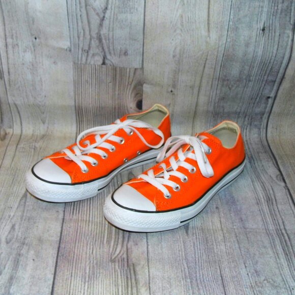 CONVERSE Chuck Taylor All Star Spec Ox Orange Sneakers Womens Size 7 - Picture 3 of 7